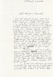 GRACQ (Julien). | Réunion d'une lettre et deux cartes autographes signées adressées à la comédienne Laurence Bourdil-Amrouche (2 pages in-8, Saint-Florent-le-Vieil, 4 décembre 1989, enveloppe conservée).