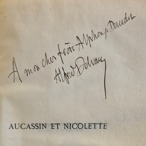 DELVAU (Alfred). | Aucassin et Nicolette. Roman de chevalerie provençal-picard publié avec introduction et traduction par Alfred Delvau (tiré d'un manuscrit du XIIIème siècle, appartenant à la Bibliothèque impériale).