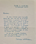 MARCEAU (Félicien). | Deux lettres autographes signées adressées à Madeleine Chapsal.