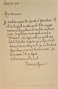 REGNIER (Henri de). | Lettre autographe signée adressée à un ami..