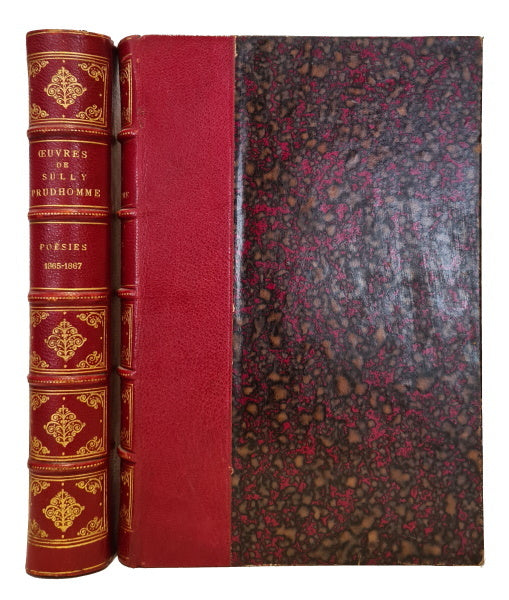 SULLY PRUDHOMME. | Poésies 1865-1878 (Stances et poèmes, Les Ecuries d'Augias, Croquis italiens, Les Epreuves - Les Solitudes, Impressions de la guerre, Les Vaines tendresses, La France, La révolte des fleurs, Poésies diverses, Les Destins, Le Z...