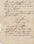FOURIER (Charles). | Lettre autographe signée adressée à Frédéric Fournier.