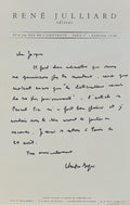 BOURGOIS (Christian). | Correspondance adressée à Jacques Brenner.