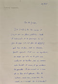 GARDEL (Louis). | Lettre autographe signée adressée à Jacques Brenner.