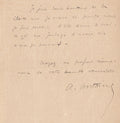 ZOLA , ANTOINE (André). | Lettre autographe signée adressée à Emile Zola