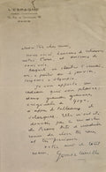 GOMEZ CARILLO (Enrique). | Lettre autographe signée.