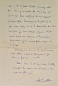 CUVILLIER (Armand). | 2 lettres autographes signées adressées à un collègue.