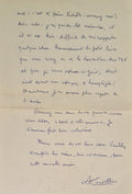 CUVILLIER (Armand). | 2 lettres autographes signées adressées à un collègue.