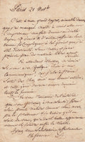 FOURIER (Charles). | Lettre autographe signée adressée à Caroline Thibaut.