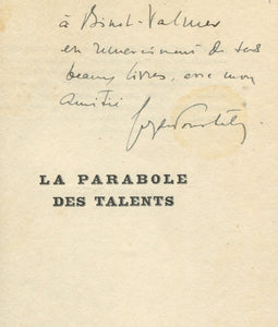 POURTALES (Guy de). | La Parabole des talents