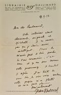 DUTOURD (Jean). | Lettre autographe signée adressée à Jacques Peuchmaurd de la revue "Arts".