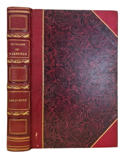 NODIER GOLDSMITH (Olivier). | Le Vicaire de Wakefield. Traduit en français avec le texte anglais en regard par Charles Nodier, précédé d'une notice par le même sur la vie et les ouvrages de Goldsmith, et suivi de quelques notes.