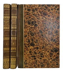 STAEL (Madame de). | Oeuvres inédites de Mme la Baronne de Staël, publiées par son fils. Tome I : Dix années d'exil. Tome II : Essais dramatiques. Tome III : Mélanges.