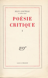 COCTEAU (Jean). | Poésie critique I et II. Monologues.