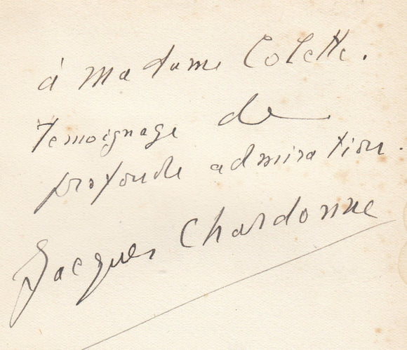 CHARDONNE (Jacques). | Eva ou le Journal interrompu.