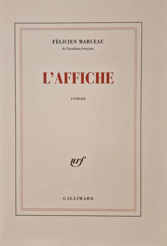 MARCEAU (Félicien). | L'Affiche.