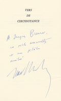 DUTOURD (Jean). | Vers de circonstance.