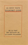 GIDE (André). | Emile Verhaeren.