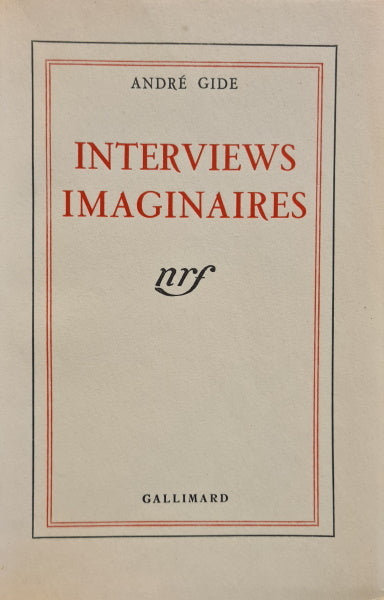 GIDE (André). | Interviews imaginaires.