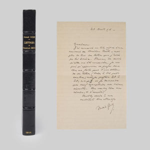 GIDE (André). | Lettres à Christian Beck. Suivi de quelques notes biographiques sur Christian Beck.