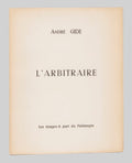 GIDE (André). | L'Arbitraire.