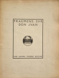 ROCHE (Henri-Pierre) | Fragmens sur Don Juan.