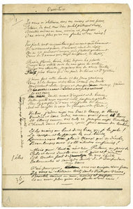 AUTOGRAPHES VERLAINE (Paul). | Ouverture. Poème autographe.