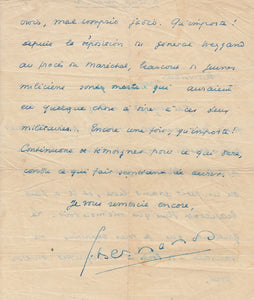 BERNANOS (Georges). | Lettre autographe signée adressée à Maurice Clavel.