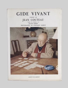 GIDE , COCTEAU (Jean). | Gide Vivant. Paroles de Jean Cocteau recueillies par Colin-Simard. Pages de journal de Julien Green. Photographies de Dominique Darbois.