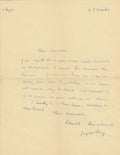 PERRY (Jacques). | Lettre autographe signée adressée à Jacques Peuchmaurd de la revue Arts.