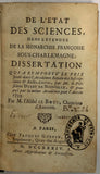 LEBOEUF (Jean), GOUJET (Claude-Pierre). | De l'état des sciences dans l'étendue de la monarchie française sous Charlemagne, dissertation...