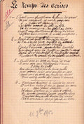 CHANSONS | Chansonnier manuscrit.