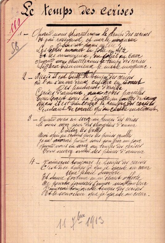 CHANSONS | Chansonnier manuscrit.