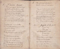 CHANSONS | Chansonnier manuscrit signé de Jean Pierre Jules.