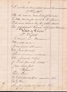 CHANSONS | Chansonnier manuscrit.