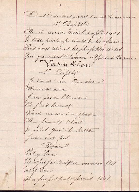 CHANSONS | Chansonnier manuscrit.