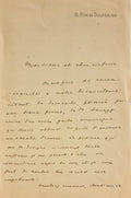 BROGLIE (Duc de). | Lettre autographe signée adressée à Jules Claretie.