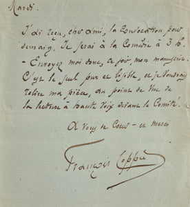 COPPEE (François). | Réunion de deux billets et d'un télégramme autographes signés adressés à Jules Claretie.