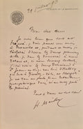 MEILHAC (Henri). | Une lettre et un télégramme autographes signés adressés à Jules Claretie.