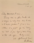 NOLHAC (Pierre de). | Deux billets autographes signés adressés à Jules Claretie.