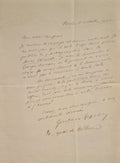 GEFFROY (Gustave). | Lettre autographe signée adressée à Jules Claretie.