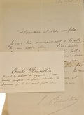 POUVILLON (Emile). | Lettre autographe signée adressée à Jules Claretie.