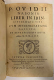 OVIDE, MAROLLES (Abbé Michel de). | P. Ovidii Nasonis liber in Ibin, ejusdemque vita, cum interpretatione gallica... = Le Livre d'Ovide contre Ibis, de la traduction de M.D.M.A.D.V., avec la vie du poète et des remarques...