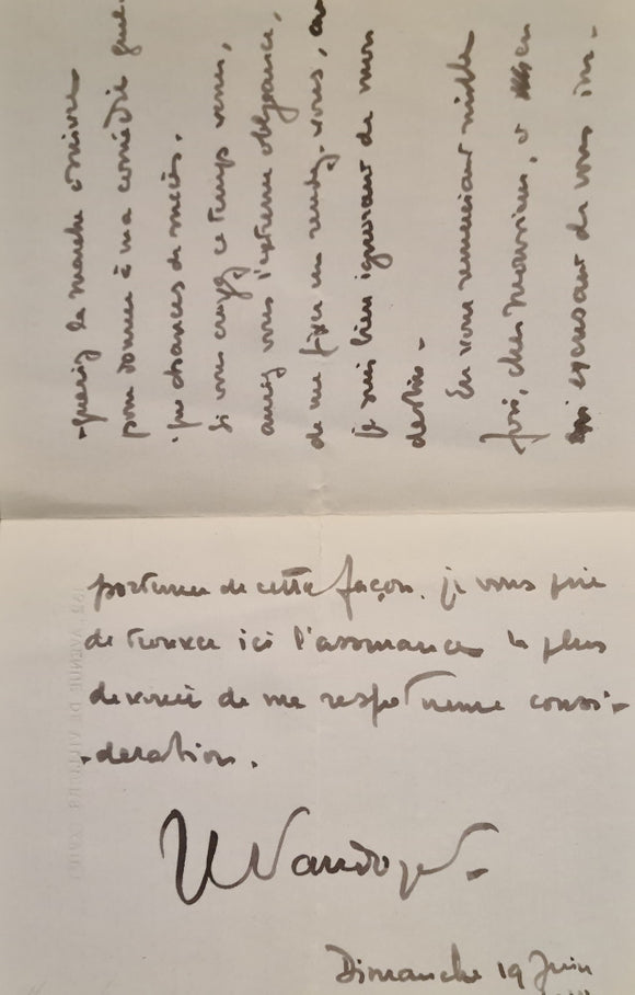 VAUDOYER (Jean-Louis). | Lettre autographe signée adressée à Jules Claretie.