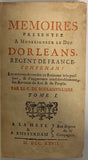 BOULAINVILLIERS (Comte de). | Mémoires presentez à Monseigneur le Duc d'Orléans, régent de France...