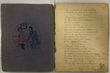 CHANSONS | Chansonnier manuscrit avec dessins originaux.