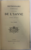SALMON (Philippe). | Dictionnaire archéologique du département de l'Yonne. Epoque celtique.