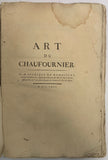 FOURCROY DE RAMECOURT (Charles-René). | Art du Chaufournier.