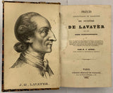 LAVATER (Johann Kaspar) OTTIN (N.-J.). | Précis analytique et raisonné du système de Lavater sur les signes physiognominiques.