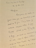BORDEAUX (Henry). | Lettre autographe signée à la librairie Firmin-Didot.